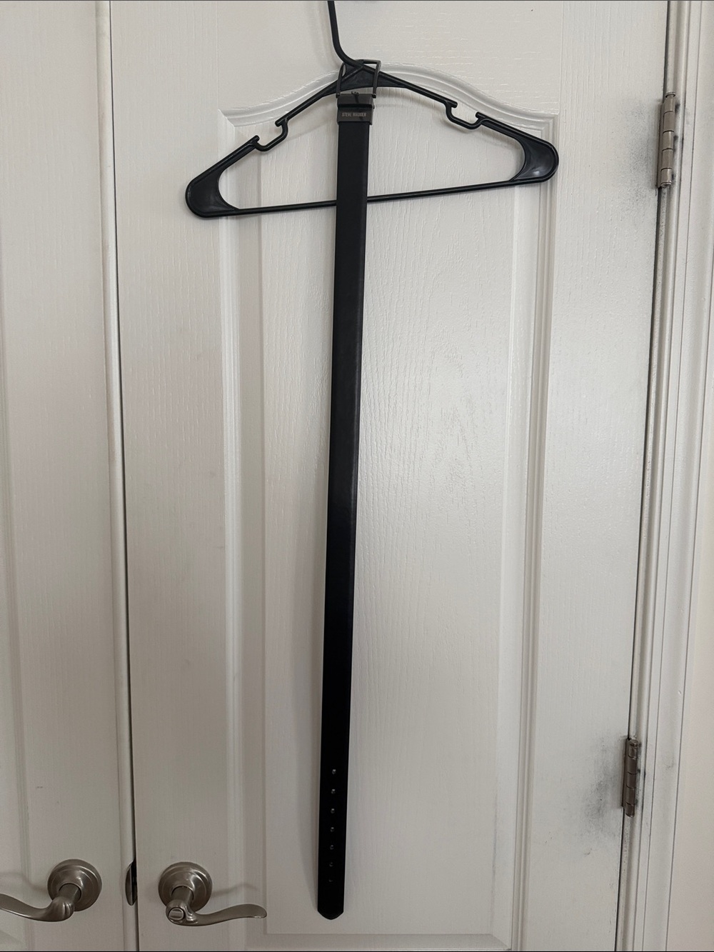 Steve Madden Black Leather Belt